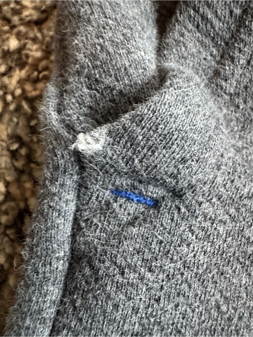 Vineyard Vines Gray Sweatshirt with Pink Whale Logo